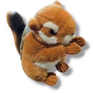 Smithsonian’s Backyard Chipmunk Plush Toy 6” Stuffed Animal Educational Wildlife